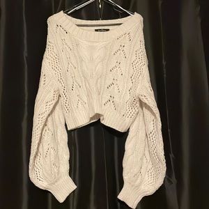 Lone Tree crop top Sweater.  Size Large